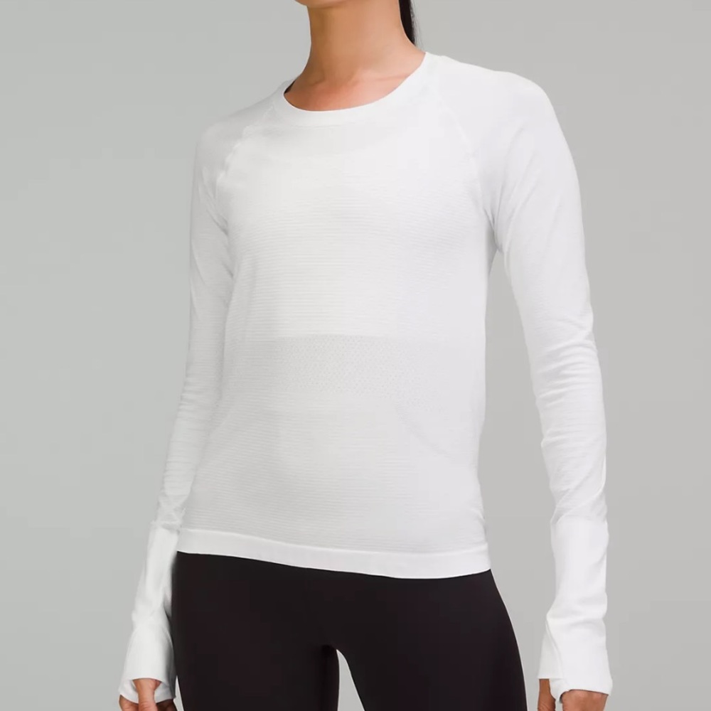 Lulu Lemon Swiftly Tech Long Sleeve - White